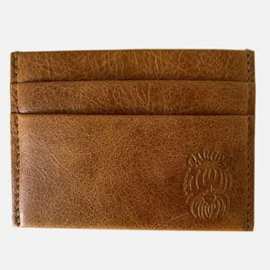 Brown leather Blair Ritchey card case.