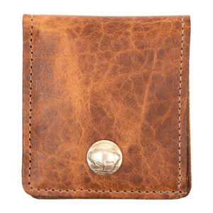Bison leather bifold wallet by Over Under.