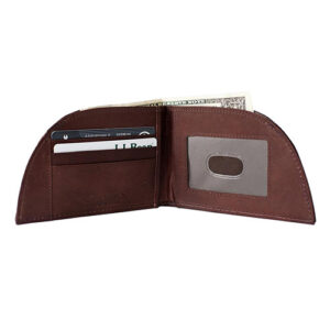 Leather front pocket wallet with card and cash slots by Rogue Industries.
